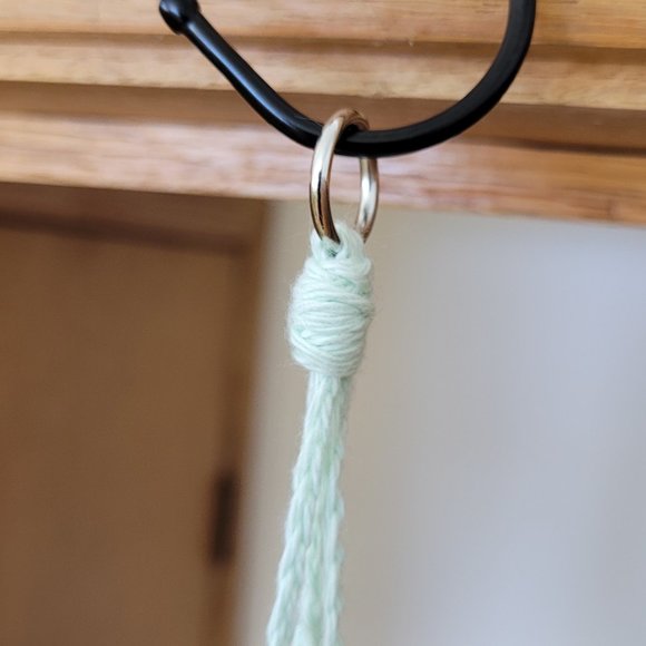 Handmade crochet hanging lantern - Picture 2 of 6